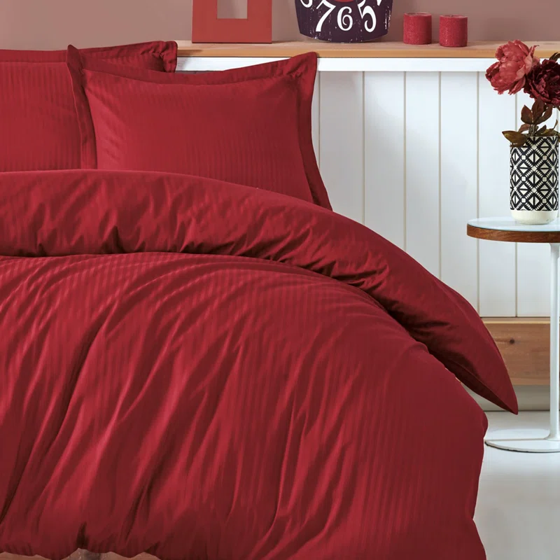 Set od satena-Posteljina 160x220cm Bordo boja