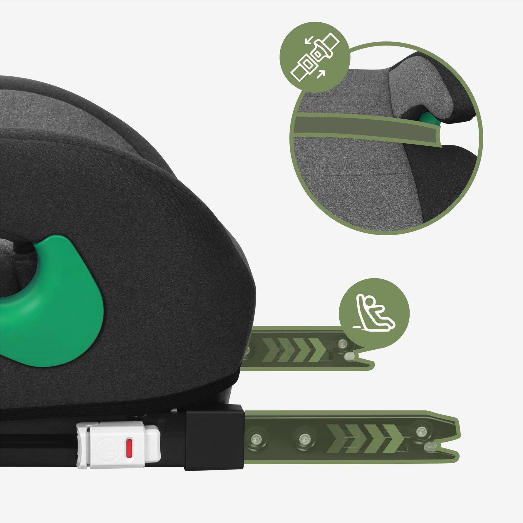 Auto sedište za decu sa isofix-om 125-150cm Tulano Cabby 35 Grey