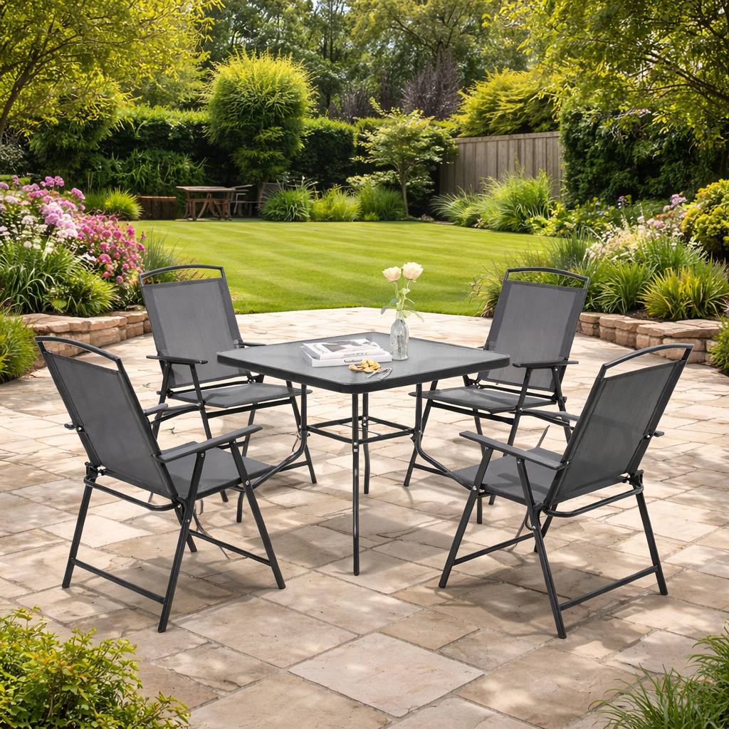 Baštenski set sto i sklopive stolice za 4 osobe 24-SA0122C