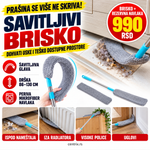 Savitljivi brisko za čišćenje teško dostupnih mesta - set od 2 komada