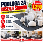Super upijajuća podloga za sušenje sudova, 2 komada