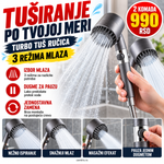 Turbo hidromasažna tuš ručica sa 3 režima - 2 komada