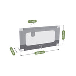 Tulano Cover 44 Zaštitna ogradica za krevet 140cm Siva