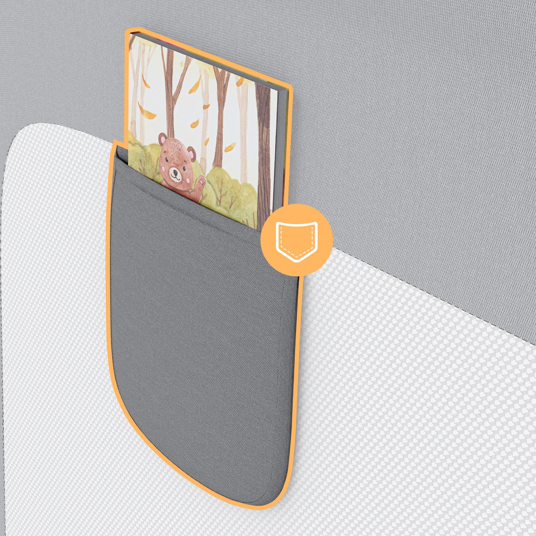 Tulano Cover 44 Zaštitna ogradica za krevet 140cm Siva