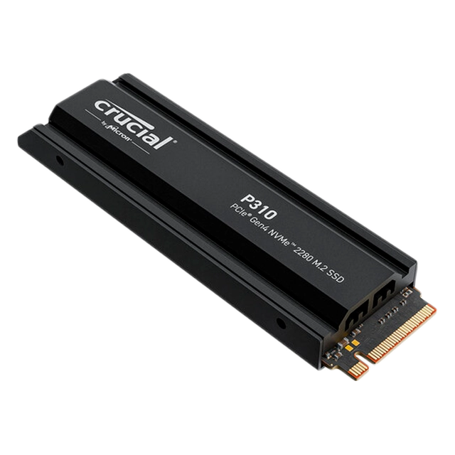 Crucial P310 1TB PCIe Gen4 2280 NVMe M.2 SSD with heatsink