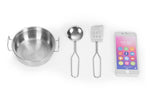 Dečija kuhinja sa zvukom i LED tablom za pisanje, metalni dodaci, MDF, 3+ godine, ECOTOYS