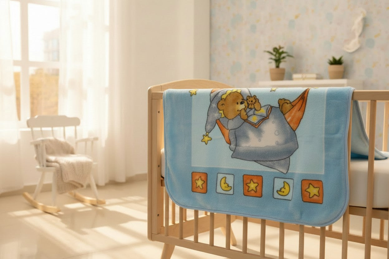 Bebi ćebe Sweet Winnie -100x120cm Blue color