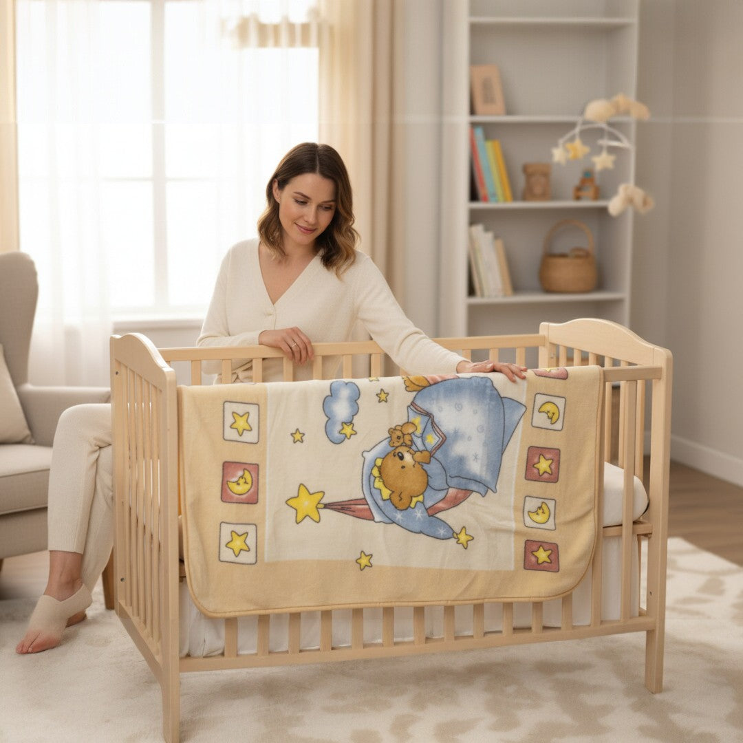 Bebi ćebe Sweet Winnie -100x120cm Cream color