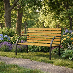 Drvena baštenska klupa sa naslonom 122×57 cm - MultiGarden