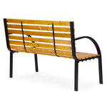 Drvena baštenska klupa sa naslonom 122×57 cm - MultiGarden