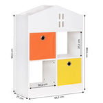 Drvena decija polica organizer 03A ECOTOYS