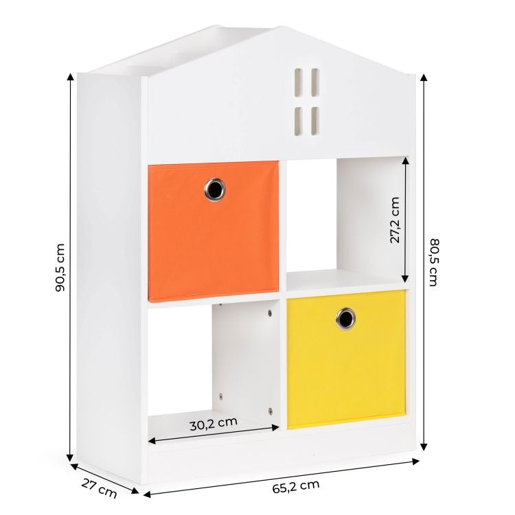 Drvena decija polica organizer 03A ECOTOYS