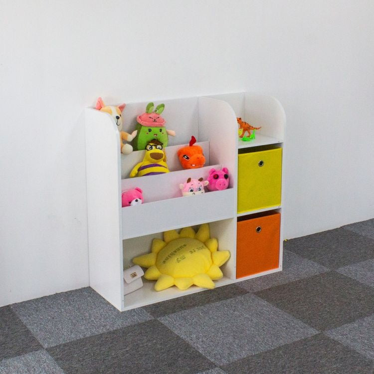 Drvena decija polica organizer sa policama 02A ECOTOYS