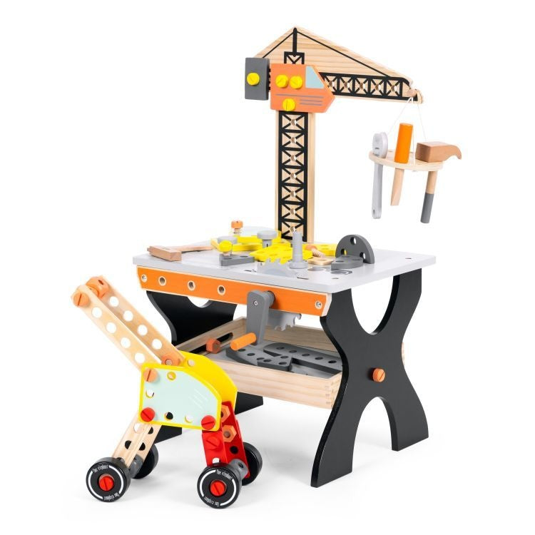 Drvena radionica za decu, sto sa alatom – ECOTOYS