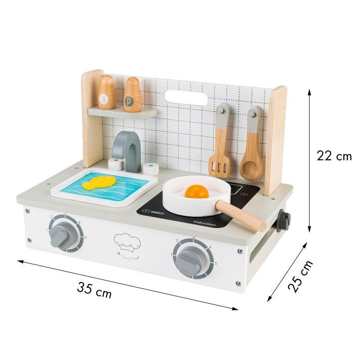 Drvena rerna sa dodacima, mini kuhinja ECOTOYS