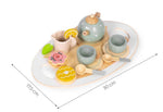 Drveni set za čaj – čajnik, šoljice, 14 delova – ECOTOYS