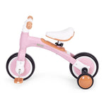 Ecotoys balans bicikl sa pedalama i pomoćnim točkovima 3u1 pink