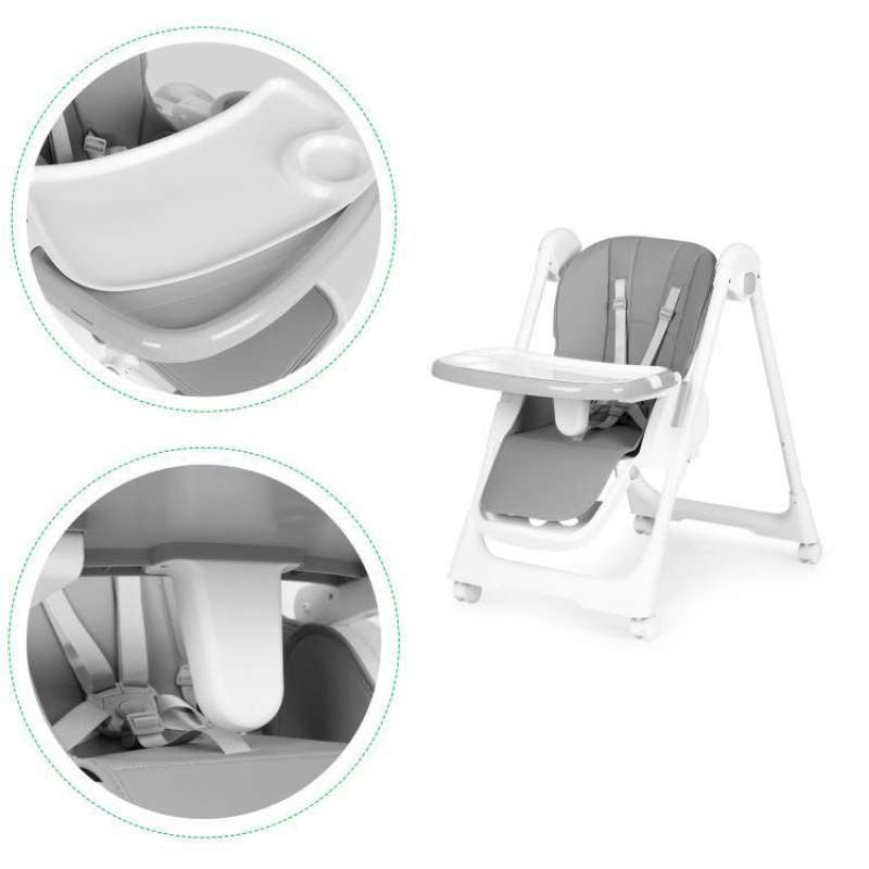 ECOTOYS STOLICA ZA HRANJENJE - DARK GRAY