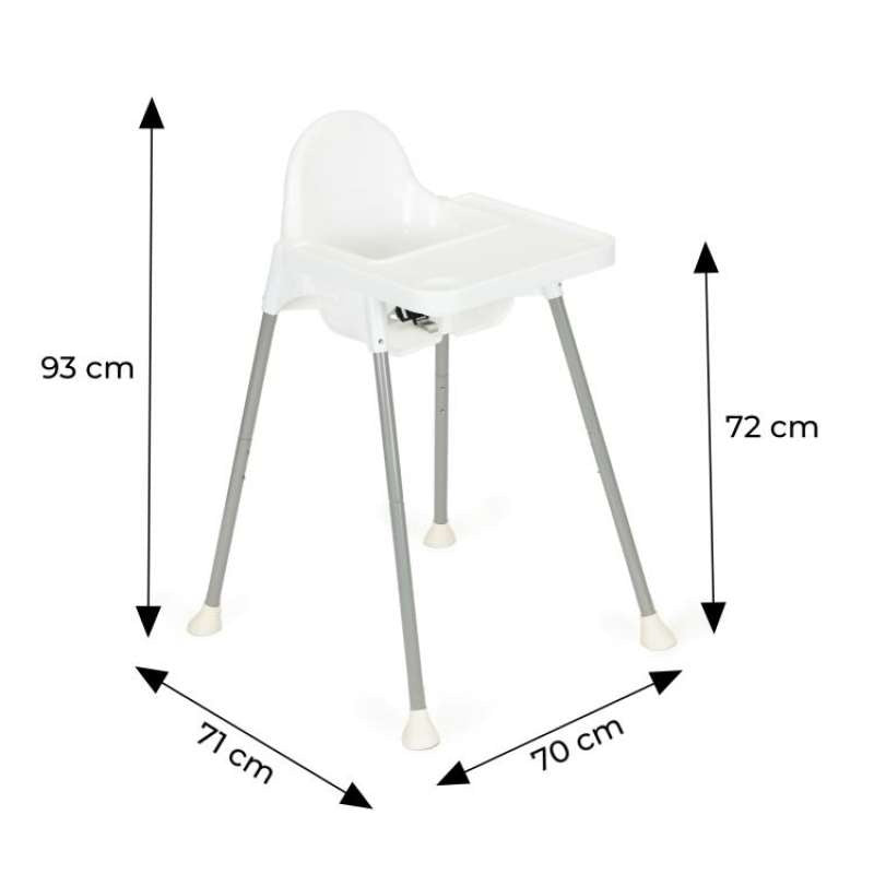 ECOTOYS STOLICA ZA HRANJENJE WHITE