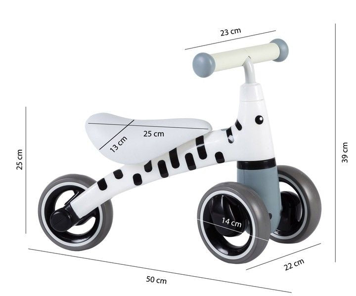 ECOTOYS TRICIKL GURALICA ZA DECU ZEBRA