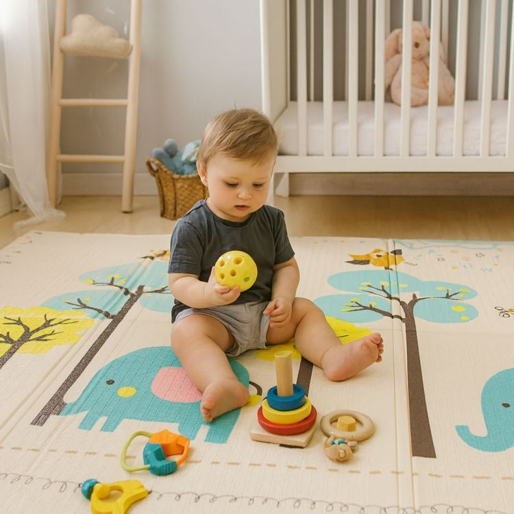 Edukativna podloga za igru sa dva lica, sklopiva sa torbom 200X150 ECOTOYS