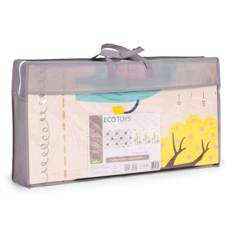 Edukativna podloga za igru sa dva lica, sklopiva sa torbom 200X150 ECOTOYS