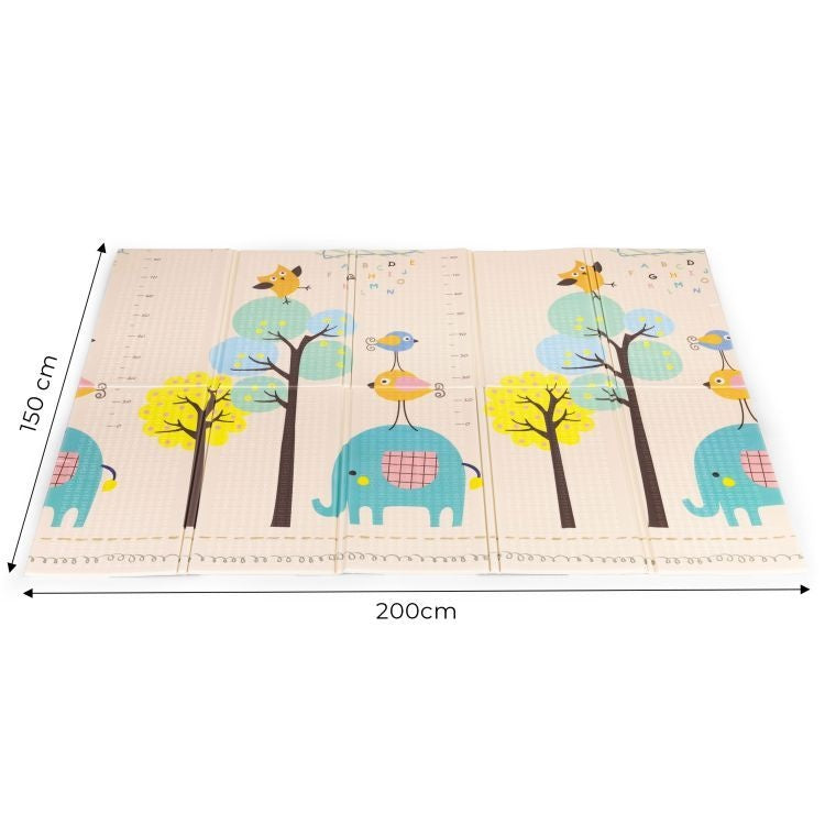 Edukativna podloga za igru sa dva lica, sklopiva sa torbom 200X150 ECOTOYS