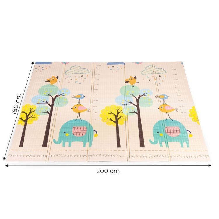 Edukativna podloga za igru sa dva lica, sklopiva sa torbom 200X180 ECOTOYS