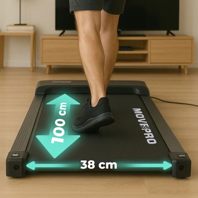 Električna traka za trčanje sa rukohvatom, brzina do 10 km/h – MOVEPRO