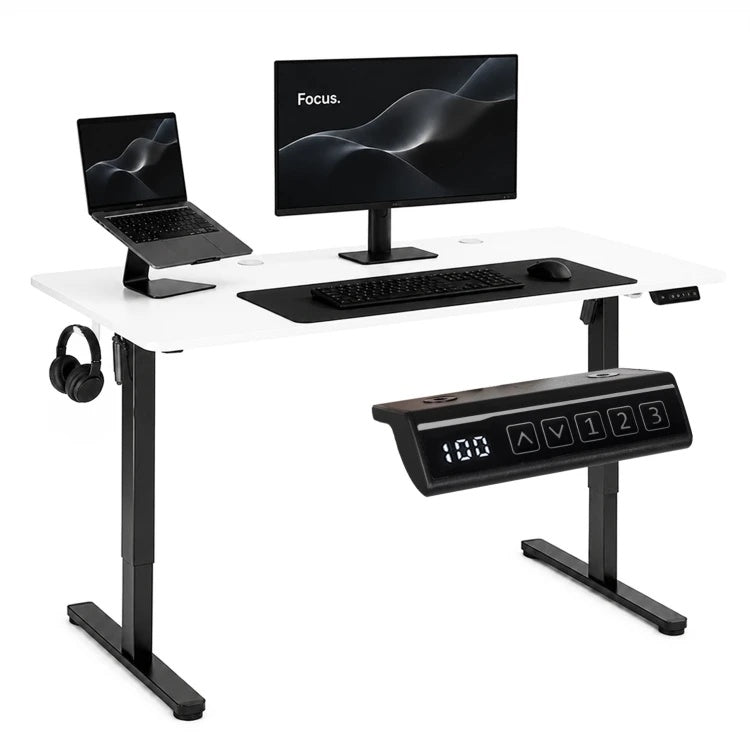 Električni radni sto 140 × 60 cm sa podesivom visinom 72–118 cm