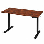 Električni radni sto 140 × 60 cm sa podesivom visinom 72–118 cm, rustični hrast – ModernHome