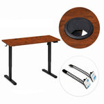 Električni radni sto 140 × 60 cm sa podesivom visinom 72–118 cm, rustični hrast – ModernHome