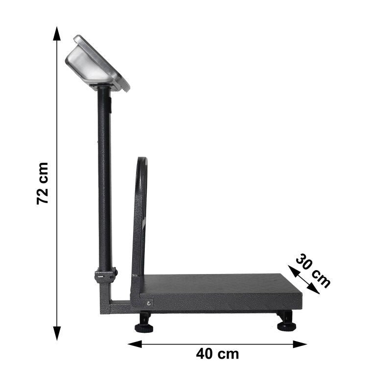 Elektronska platformska vaga do 200 kg sa LCD ekranom
