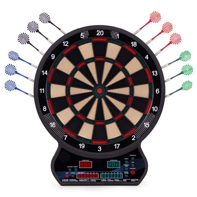 Elektronski pikado 42 cm sa LCD ekranom, 27 igara, set sa 12 pikada