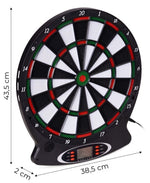 Elektronski pikado sa LCD ekranom 38 cm, 18 igara, set sa 6 pikada