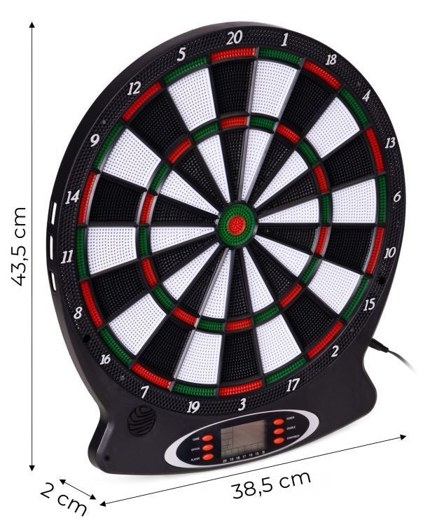 Elektronski pikado sa LCD ekranom 38 cm, 18 igara, set sa 6 pikada