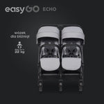 Eurocart easy go echo cloudy grey kolica za blizance