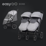 Eurocart easy go echo cloudy grey kolica za blizance