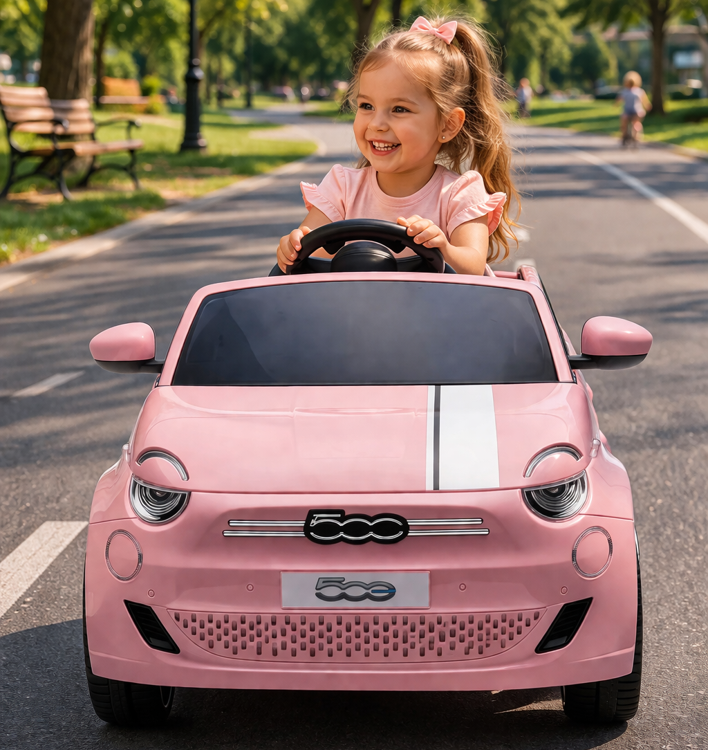 Fiat 500 Dečiji Automobil na Baterije – Roze