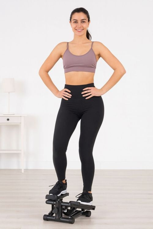 Fitnes steper sa elastičnim trakama za vežbanje i LCD displejom – ModernHome