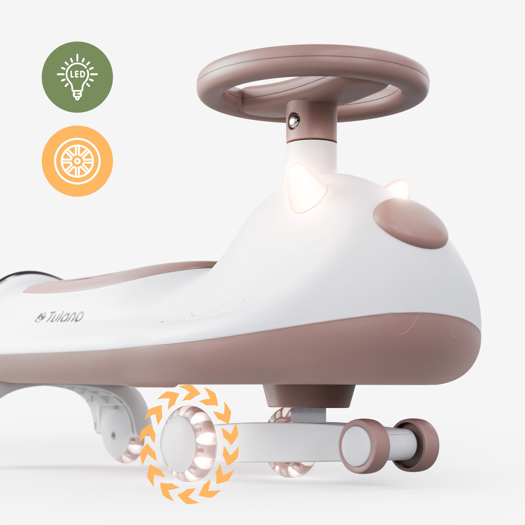 Tulano Focus 55 Gravitacioni automobil za decu bez pedala, Sivi