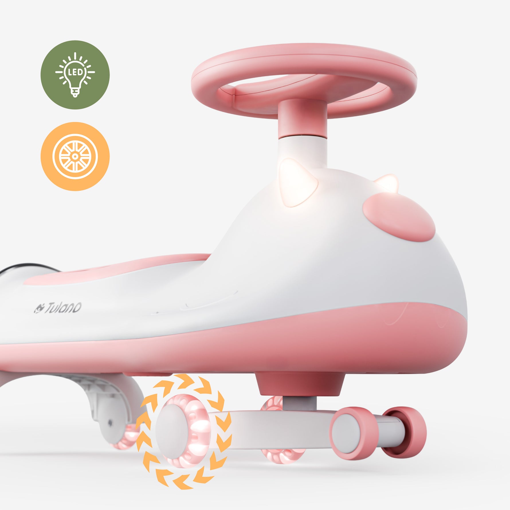 Tulano Focus 55 Gravitacioni automobil za decu bez pedala, Pink