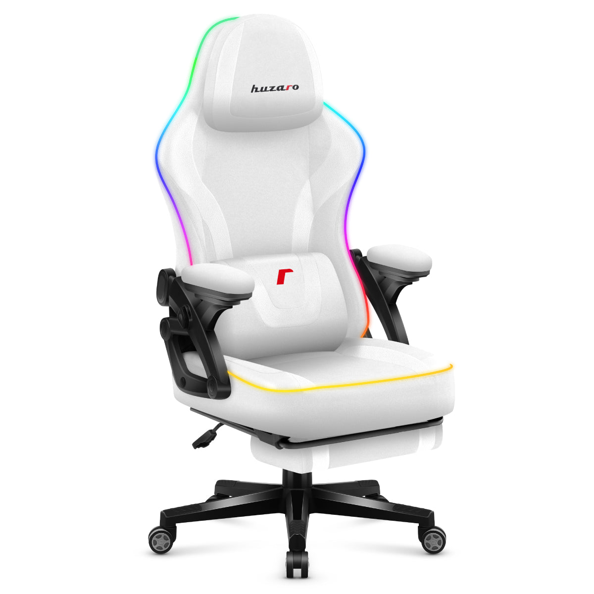 Gejmerska stolica Huzaro Force 4.6 RGB White Mesh Smart