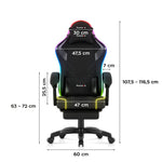 Gejmerska stolica Huzaro Force 3.7 RGB Black