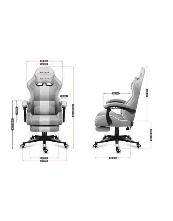 Gaming stolica Huzaro Force 4.7 White Mesh