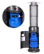 Gasna grejalica za terasu 11 kW, za terasu, dvorište, sa regulatorom, crevom i pokrivačem, MultiGarden