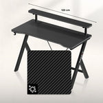 Gejmerski sto 120x60cm Huzaro Hero 1.9 Black