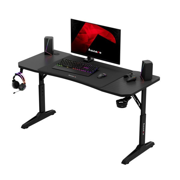 Gejmerski sto Huzaro Hero 3.6 RGB Black 140x60 cm
