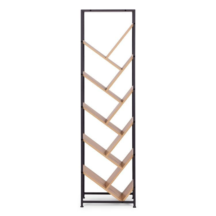 Geometrijska polica za knjige, loft stil – ModernHome