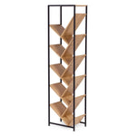 Geometrijska polica za knjige, loft stil – ModernHome